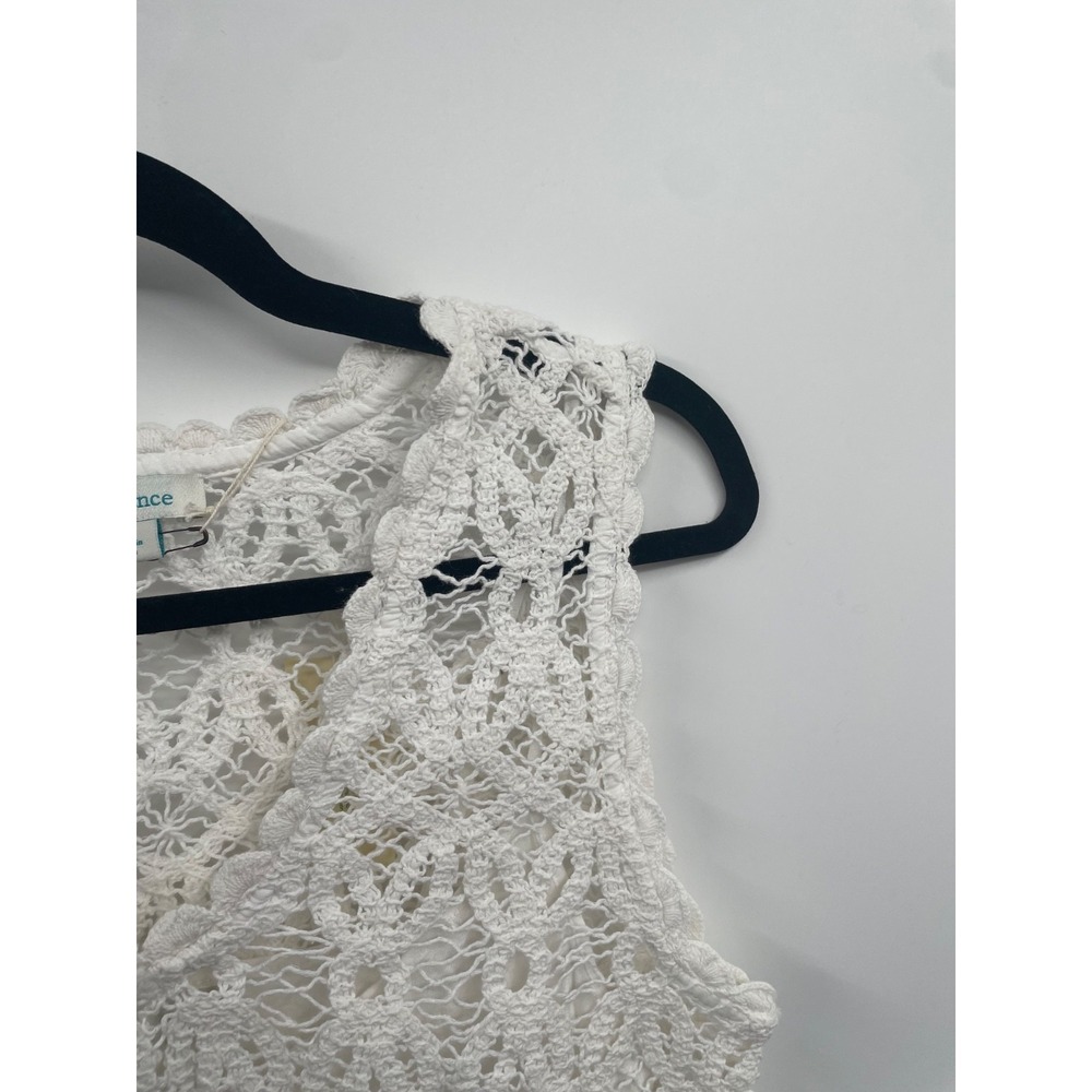 Sundance‎ Tank Top Womens Small White Khloe Crochet Lace Sleeveless Summer NWT - Picture 6 of 13